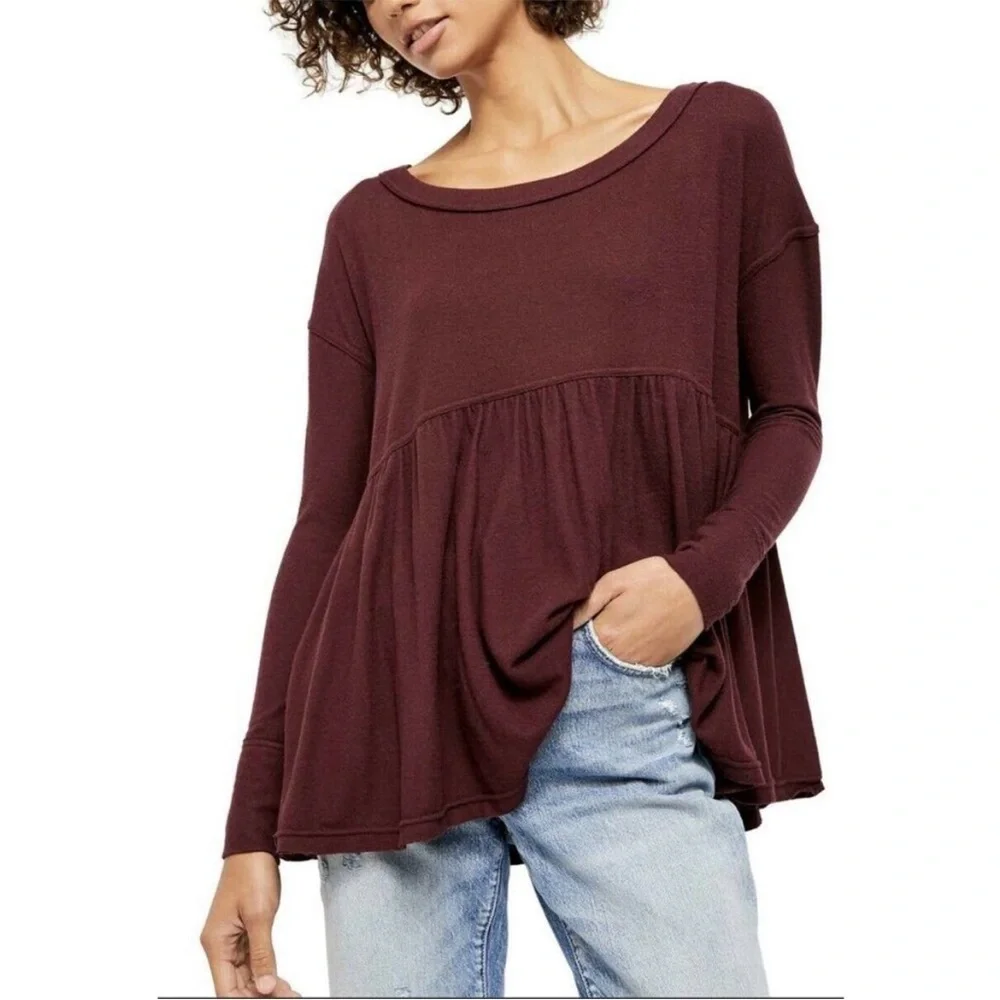 NWT free people forever‎ your girl babydoll top